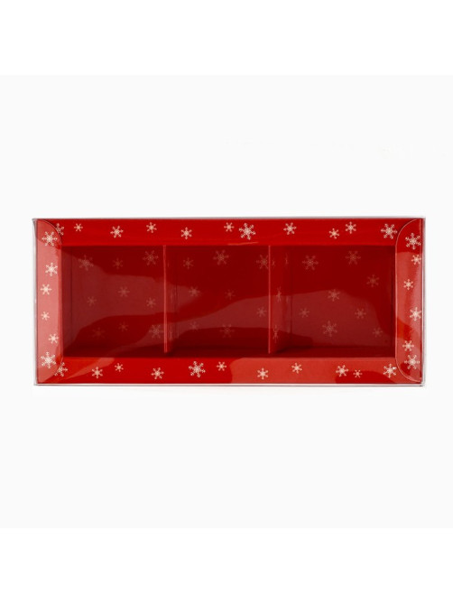 Коробка под 3 конфеты с ячейками «С Новым годом!», 14.5×6×3 см