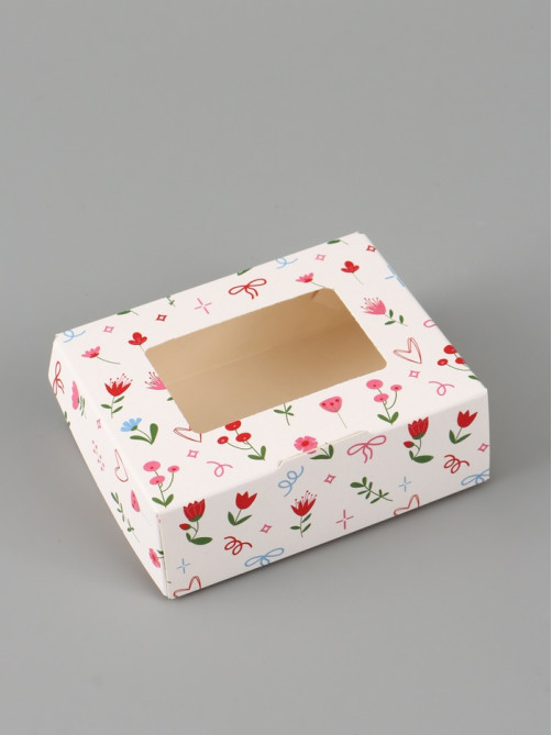 Коробка подарочная с окном «Самой чудесной», 10×8×3.5 см, самосборная