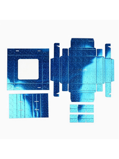 Коробка для конфет «Синие звёздочки», 14.5×14.5×3.5 см