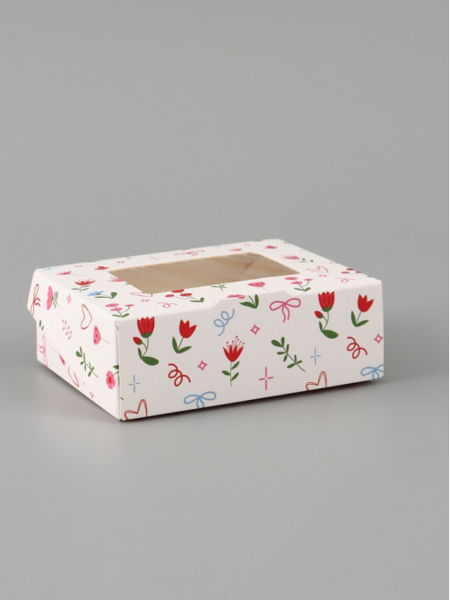 Коробка подарочная с окном «Самой чудесной», 10×8×3.5 см, самосборная