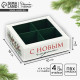 Коробка под 4 конфеты новогодняя с ячейками «Еловый аромат», 10×10×3 см