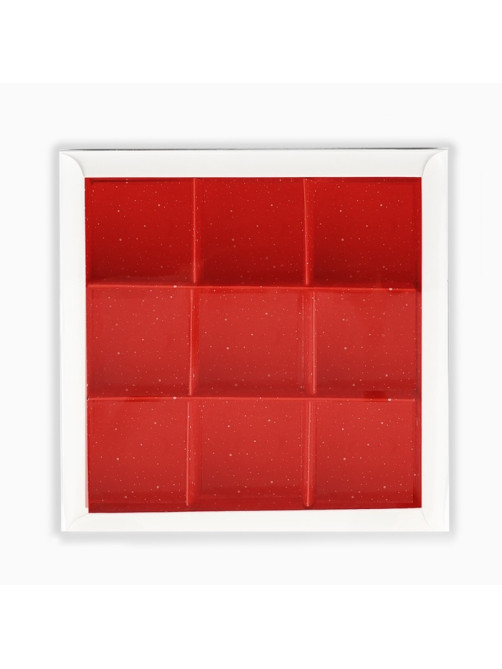 Коробка под 9 конфет новогодняя с ячейками «Аромат праздника», 14.5×14.5×3 см