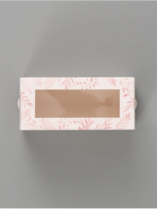 Коробка подарочная с окном «С любовью», 12×5.5×5.5 см, самосборная