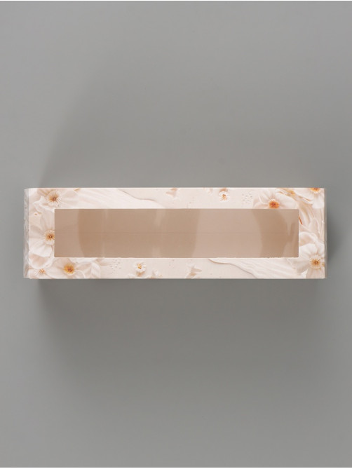 Коробка подарочная с окном «С любовью», 18×5.5×5.5 см, самосборная