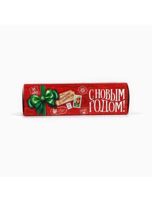 Коробочка для макарун «С Новым годом» 18×5.5×5.5 см