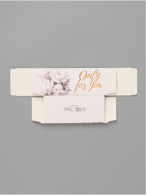 Коробка подарочная с окном Only for you, 12×5.5×5.5 см, самосборная