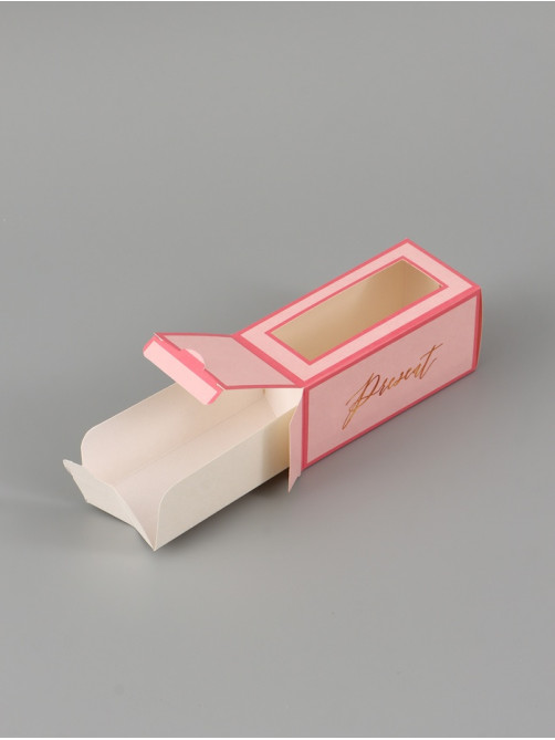 Коробка подарочная с окном «Подарок», 12×5.5×5.5 см, самосборная