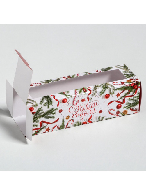 Коробка складная «С Новым годом!» 18×5.5×5.5 см