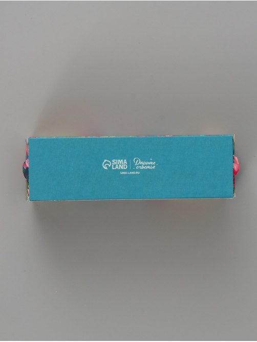 Коробка подарочная с окном «С любовью. Цветы», 18×5.5×5.5 см, самосборная