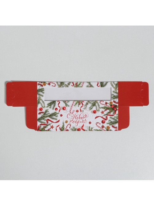 Коробка складная «С Новым годом!» 18×5.5×5.5 см