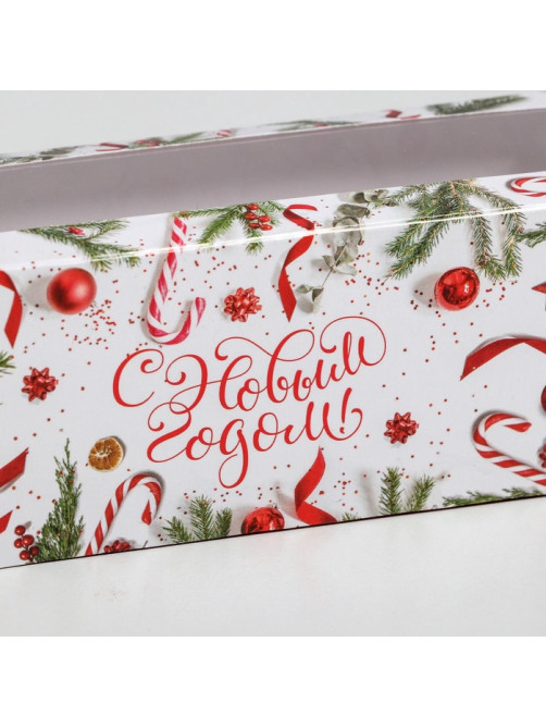 Коробка складная «С Новым годом!» 18×5.5×5.5 см