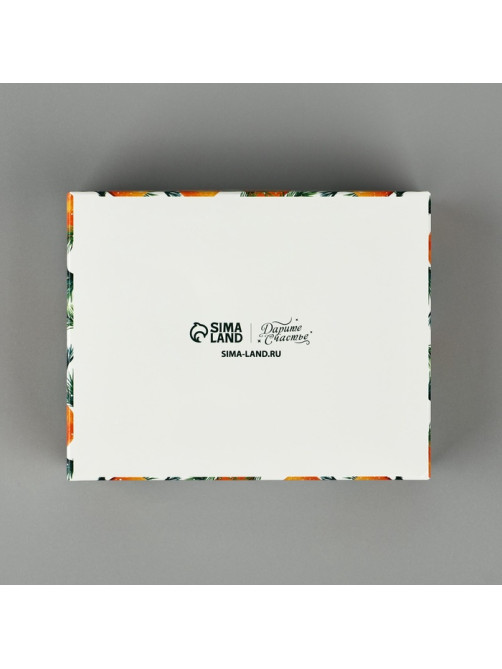 Коробка складная с пластиковой крышкой «Счастливого Нового года», 11.5×9×4 см
