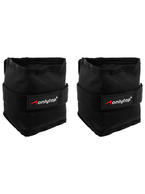 Утяжелители ONLYTOP, 2 шт.×1 кг, чёрные