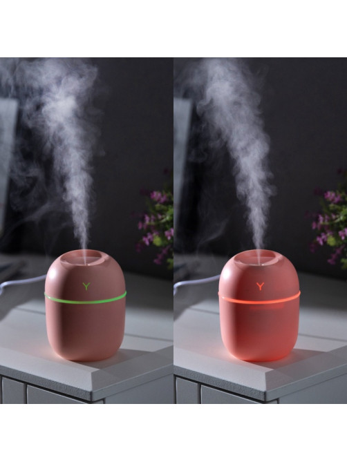 Увлажнитель воздуха, Luazon HM-20 ультразвуковой, 0.22 л, 1.5 Вт, USB, розовый