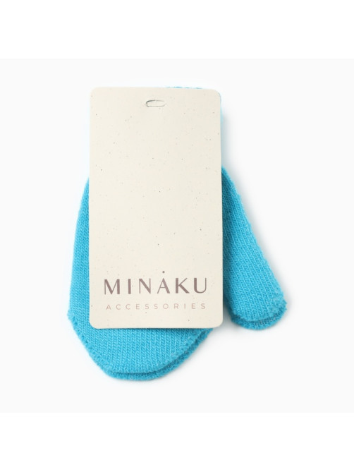 Варежки детские MINAKU, 12 см, голубые