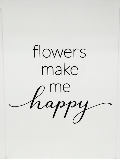 Ваза для цветов Flowers, акрил, 14×20×5.5 см