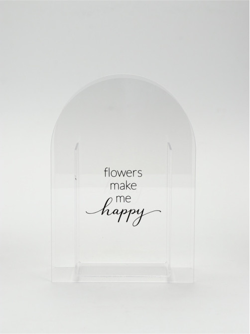 Ваза для цветов Flowers, акрил, 14×20×5.5 см