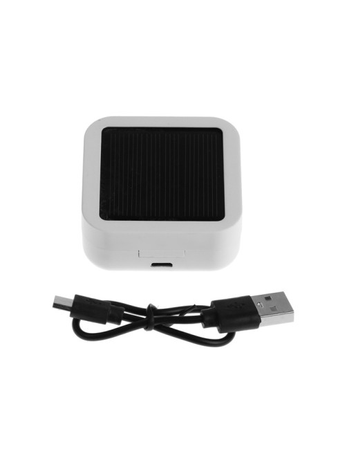 Наушники TWS беспроводные, Mybit VBT 1.18, вкладыши, Bluetooth 5.0, 30/200 мАч, с солнечной панелью, белые