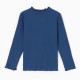 Водолазка для девочки с длинным рукавом KAFTAN: Blueberry, синяя, размер 30 (98-104 см)
