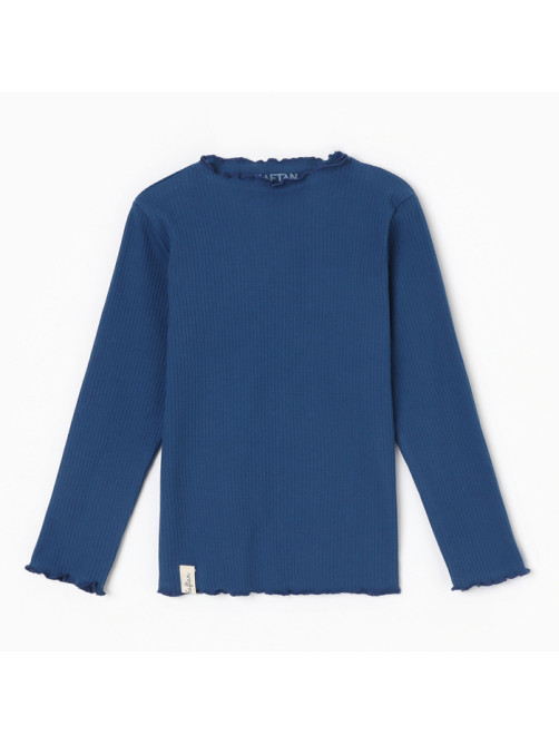 Водолазка для девочки с длинным рукавом KAFTAN: Blueberry, синяя, размер 34 (122-128 см)