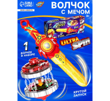 Волчок с мечом ULTRA SPIN «Гладиатор», цвет красный