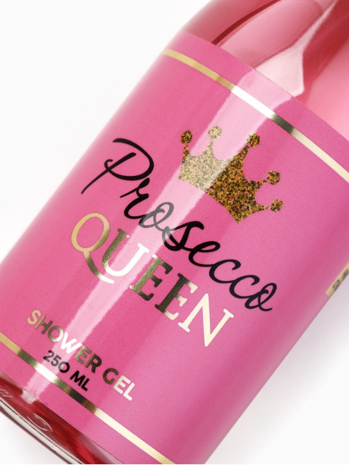Подарочный набор Prosecco Queen, гель для душа шампанское 250 мл и бомбочка для ванны, Чистое счастье