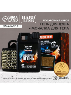 Подарочный набор косметики «Мужская энергия», гель для душа во флаконе канистры 300 мл и мочалка для тела, аромат древесный с пряными нотами