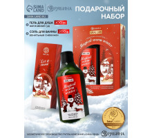 Новогодний подарочный набор косметики Magical warm winter: гель для душа 300 мл и соль для ванны 200 мл, URAL LAB