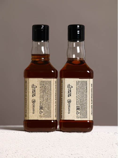 Подарочный набор «Крутой мужик», гель для душа, шампунь для волос и мочалка, 2×250