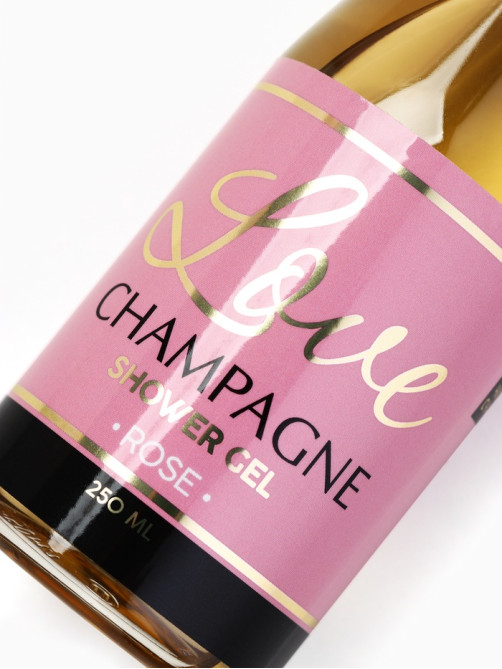 Подарочный набор Love Champagne, гель для душа шампанское 250 мл и бомбочка для ванны, Чистое счастье