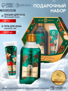 Подарочный набор новогодний «Волшебные истории», гель для душа 300 мл и лосьон для тела 85 мл, URAL LAB