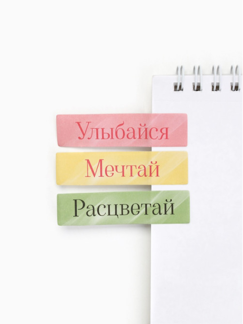 Подарочный набор, мини ручка, стикеры-закладки 20 л. «Весенний»