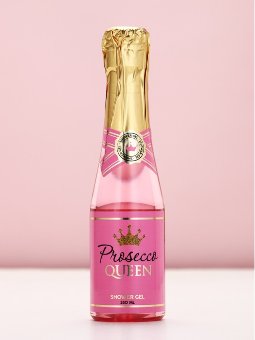 Подарочный набор Prosecco Queen, гель для душа шампанское 250 мл и бомбочка для ванны, Чистое счастье