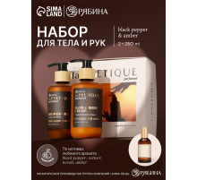 Подарочный набор гель для душа и лосьон, 2 шт. × 250 мл, аромат Black pepper, laPOETIQUE