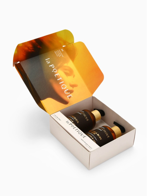 Подарочный набор гель для душа и лосьон, 2 шт. × 250 мл, аромат Black pepper, laPOETIQUE