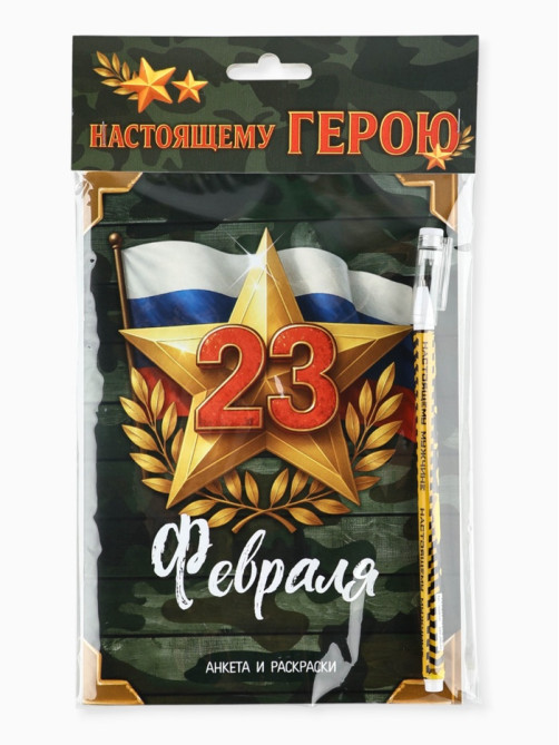 Подарочный набор. анкета для мальчиков А5, 16 л., ручка «Танк»