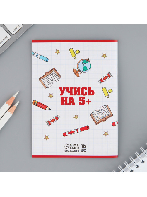 Подарочный набор на выпускной «Сила в знаниях», блокнот А6, 16 л., диплом, наклейки