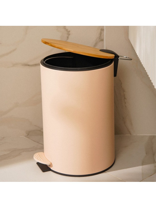 Ведро для мусора SL Home, 12 л, 25×31×38 см, бежевое