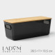 Контейнер для хранения с крышкой LaDо́m «Лаконичность», 28.5×11×10.5 см, черный