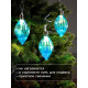 Набор ёлочных шаров «Северное сияние», 3 шт., d=7 см, 3 LED, от батареек AG13×9, свечение тёплое белое