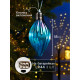 Набор ёлочных шаров «Северное сияние», 3 шт., d=7 см, 3 LED, от батареек AG13×9, свечение тёплое белое