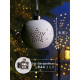 Ёлочный шар «Звёздочки», 6.9×6.9×5.9 см, 1 LED, керамика, от батареек LR44×2, свечение тёплое белое