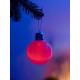 Елочный шар «Бархатный узор» 8 см, 1 LED, от батареек LR44×3, свечение тёплое белое