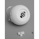 Ёлочный шар «Орнаменты», 6.9×6.9×5.9 см, 1 LED, керамика, от батареек LR44×2, свечение тёплое белое