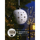 Ёлочный шар «Звёздное небо», 9×9×9.8 см, 1 LED, керамика, от батареек LR44×2, свечение тёплое белое
