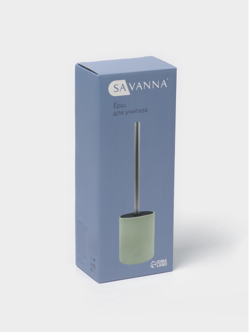 Ёршик для унитаза SAVANNA «Листья», силиконовый