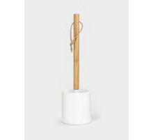 Ёрш для унитаза Доляна Bamboo, белый