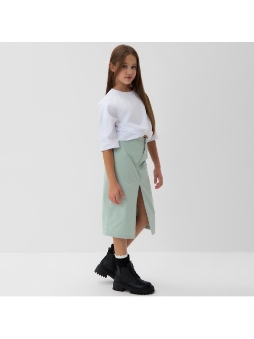 Юбка для девочки MINAKU: Jeans collection, цвет мятный, рост 146 см