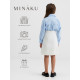 Юбка для девочки MINAKU: Party Dress, белая, рост 152 см