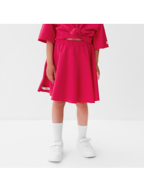 Юбка для девочки KAFTAN: Dream big, размер 34 (122 - 128 см), розовая
